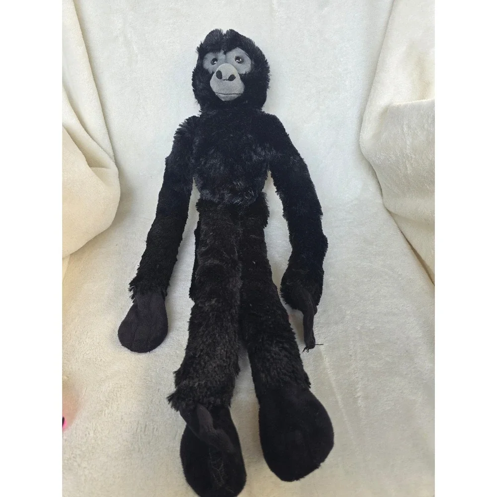 Wild Republic Black Gibbon Monkey Plush Long Arms Hanging Stuffed Animal 18in